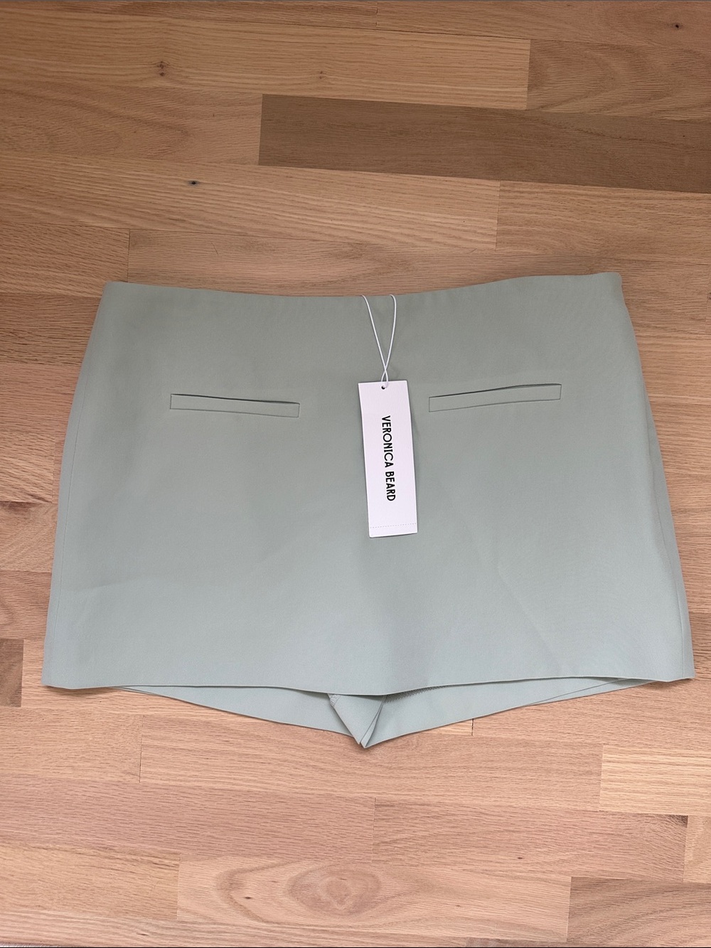 Veronica Beard Pale Mint Tailored Skort